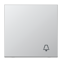JUNG LS990 Алюминий Клавиша для кнопок и выключателя с символом звонок