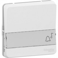 Mureva Styl белый выключатель кнопочный с полем для маркировки, IP55 MUR39129 фото