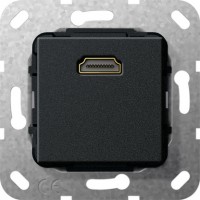 Gira S-55 Черный Разъем HDMI 566910 фото