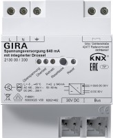 Gira Instabus Источник электропитания KNX 640 мА с интегрированным дросселем 213000 фото