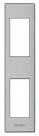 BTicino Livinglight алюминий рамка 1+1м вертикальная LND4812TE фото