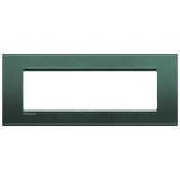 BTicino Livinglight Зелёный шелк рамка прямоугольная, 7 модулей LNA4807PK фото