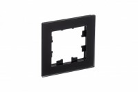 AtlasDesign Рамка 1-ая, цвет матовое стекло черный ATN331001 фото
