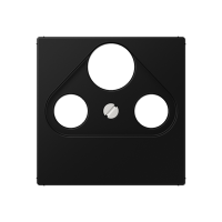JUNG A Flow/A 550 Черный матовый Крышка для TV-FM-SAT розетки A561BFPLSATSWM фото