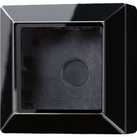 JUNG Коробка для накладного монтажа 1-кратная; чёрная AS581ASW фото
