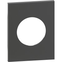 BTicino Living now чёрный лицевая панель для розеток 2К+З немецкого стандарта 3 мод KG04M3 фото