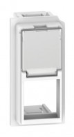 BTicino Living now белый лицевая панель для адаптеров Keystone RJ45 1 мод KW07K фото