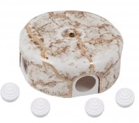 Bironi Лизетта керамика мрамор распределительная коробка 78*30мм (4 ввода в комплекте) B1-521-09-K фото