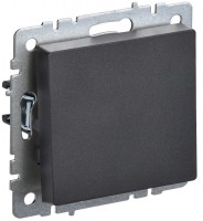 IEK Brite Base чёрный выключатель 1-клавишный проходной 10А BR-V12-0-10-K02 фото