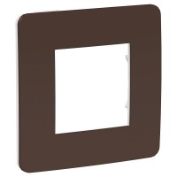 Unica Studio шоколад / белая рамка 1-ная NU280216 фото