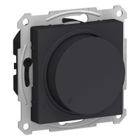 AtlasDesign Светорегулятор (диммер) поворотно-нажимной, LED, 400Вт, цвет карбон ATN001023 фото