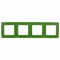 ЭРА 12-5004-27 Зелёный рамка на 4 поста, 12 Б0019430 фото