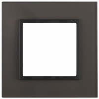 ЭРА 14-5101-32 Elegance Серый/антрацит стекло рамка 1-ая Б0034486 фото