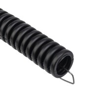 Труба гофрированная из ПНД, с зондом, черная, Ø25 мм (бухта 25 м/уп.) Rexant 28-0025-25 фото