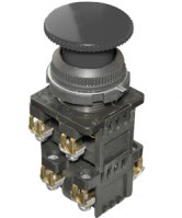 Электротехник КЕ-192 У2 исп.2, черный, 3з+1р, гриб без фиксации, IP54, 10А ,660В, выключатель кнопочный  (ЭТ) ET529330 фото
