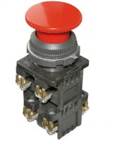 Электротехник КЕ-192 У2 исп.9, красный, 3р, гриб без фиксации, IP54, 10А ,660В, выключатель кнопочный  (ЭТ) ET529339 фото