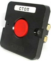 Электротехник ПКЕ 112-1 У3, 10А, 660В, 1 элемент, красный цилиндр, в нишу, IP40, пост управления  (ЭТ) ET519048 фото
