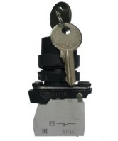 Электротехник КПЕ 1140 -К УХЛ3, чёрный, 4но+0нз, ключ на 2 положения с фиксацией, IP40, переключатель  (ЭТ) ET012443 фото