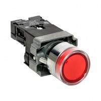 EKF PROxima Кнопка BA42 с подстветкой 230В красная NC IP65 xb2-bw42-230-65 фото