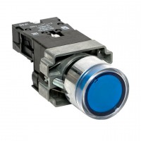 EKF PROxima Кнопка BA61 с подстветкой 230В синяя NO IP65 xb2-bw61-230-65 фото
