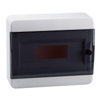 КЭАЗ Корпус пластиковый Навесной OptiBox P-BNK-2-12-IP41 Прозрачная черная дверь 117920 фото