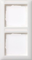 Gira Standard 55 Белый глянец Рамка 2-ая вертикальная с полем для надписи 110203 фото