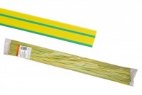TDM Термоусаживаемая трубка ТУТнг 10/5 желто-зеленая по 1м (50 м/упак) SQ0518-0217 фото