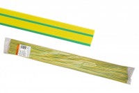 TDM Термоусаживаемая трубка ТУТнг 12/6 желто-зеленая по 1м (50 м/упак) SQ0518-0224 фото