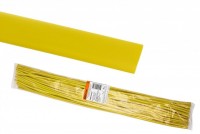 TDM Термоусаживаемая трубка ТУТнг 16/8 желтая по 1м (50 м/упак) SQ0518-0237 фото