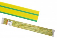 TDM Термоусаживаемая трубка ТУТнг 40/20 желто-зеленая по 1м (25 м/упак) SQ0518-0294 фото