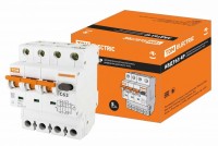 TDM Автоматический выключатель дифференциального тока АВДТ 63 4P(3Р+N) C63 100мА 6кА тип А SQ0202-0056 фото