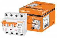 TDM Автоматический выключатель дифференциального тока АВДТ 63S 4P(3Р+N) C32 100мА 6кА тип АС SQ0202-0044 фото