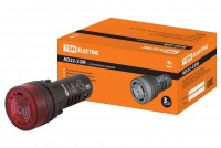 TDM Сигнализатор звуковой AD22-22M/r23 d22 мм (LED) индикация 24 В AC/DC красный SQ0746-0003 фото