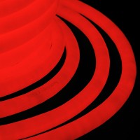 NEON-NIGHT Гибкий Неон LED 360 (круглый) - красный, бухта 50м 131-032 фото