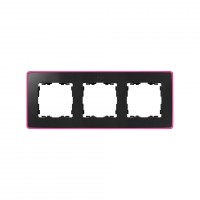 Simon 82 Detail Графит,неоново-розовое основание Рамка 3-ая 8201630-261 фото