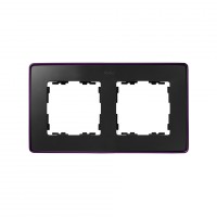 Simon 82 Detail Графит,фиолетовое основание Рамка 2-ая 8201620-251 фото