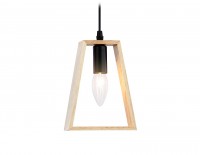 Ambrella Подвесной светильник в стиле лофт TR80497 BK/LW черный/светлое дерево E14 max 60W D150*1000 TR80497 фото