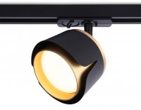 Ambrella Трековый однофазный светильник со сменной лампой GL5344 BK/GD черный/золото GX53 D100*66 GL5344 фото