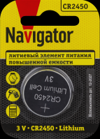 Navigator Элемент питания 93 824 NBT-CR2450-BP1 93824 фото