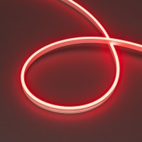 Arlight Лента герметичная MOONLIGHT-SIDE-A168-4x10mm 24V Red (7.2 W/m, IP65, 5m, wire x2) (Силикон) 038313 фото