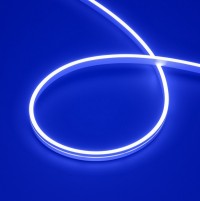 Arlight Лента герметичная MOONLIGHT-SIDE-A168-4x10mm 24V Blue (7.2 W/m, IP65, 5m, wire x2) (Силикон) 038314 фото