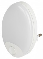 ЭРА Ночник - светильник светодиодный ЭРА NN-623-SW-W в розетку с выключателем белый Б0057213 фото