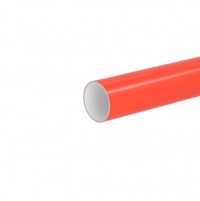 DKC Труба гладкостенная двухслойная полимерная д. 75мм толщ. 5,6 мм, SN32 отрезок 12м, цвет красный 2755612SN32 фото