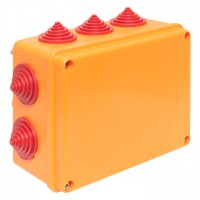 EKF Коробка огнестойкая 150х110х70мм IP55, 3 двойных клеммника 1,5-6 мм2 plc-kmrf-150-6-06 фото