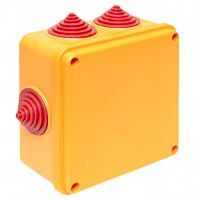 EKF Коробка огнестойкая 100х100х50мм IP55, 3 двойных клеммника 1,5-2,5 мм2 plc-kmrf-100-6-02 фото