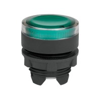 КЭАЗ Головка кнопки OptiSignal D22 A5-PL-3 с подсветкой зеленая пластик ZB5AW333 332306 фото