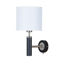 Arte Lamp A5029AP-1SS ROBERT Бра E27 черный/серебро/белый текстиль A5029AP-1SS фото