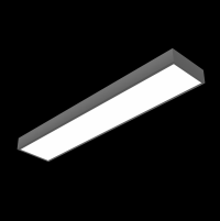 Varton Светодиодный светильник Gexus Line Up 1500x300x110 мм 35 Вт 4000 К RAL9005 черный муар опал-микропризма DALI V1-R0-90576-30D01-4003540 фото