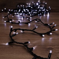 NEON-NIGHT Гирлянда модульная «Дюраплей LED» 10 м, 200 LED, черный каучук, цвет свечения белый 315-215 фото