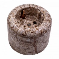 Bironi Ришелье керамика мрамор розетка с заземлением R1-101-09 фото
